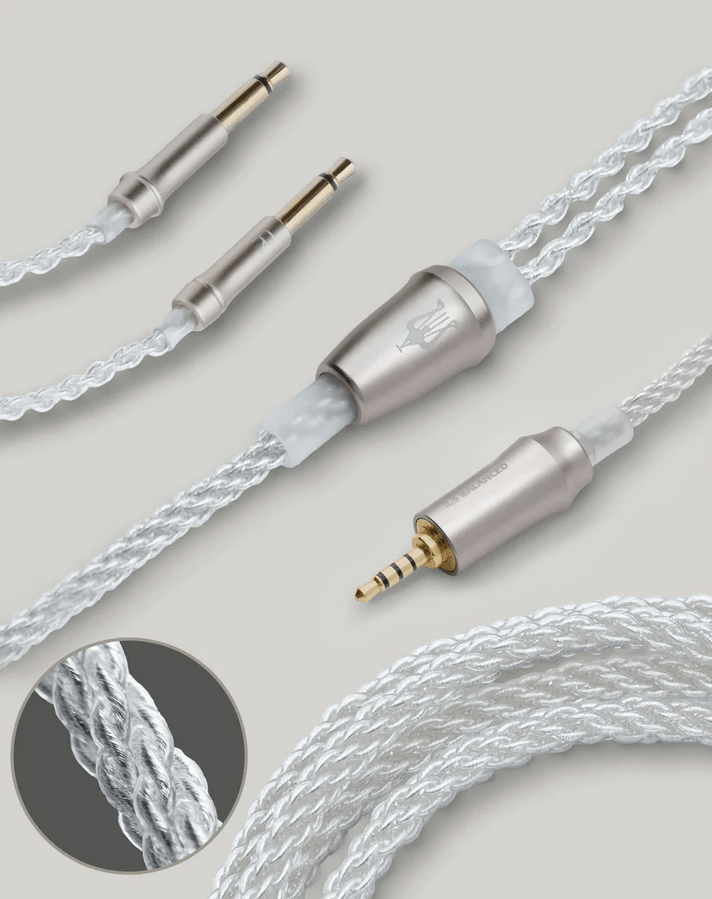 Meze Silver Plated headphone cable open box - Headphone Bar Canada